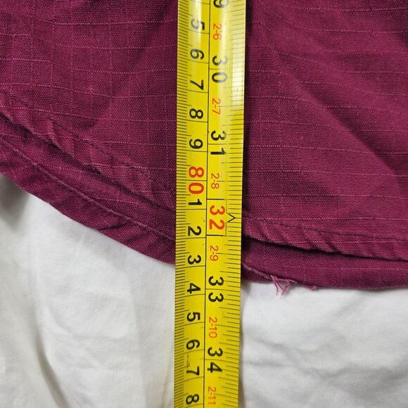 Cabelas Outdoor Gear Mens XL Tall Red Long Sleeve Button Front Shirt Casual - Picture 8 of 10